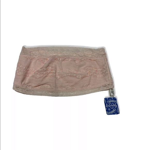 FREE PEOPLE  Large Bralette Lace Bandeau Soft Pink - Picture 3 of 9